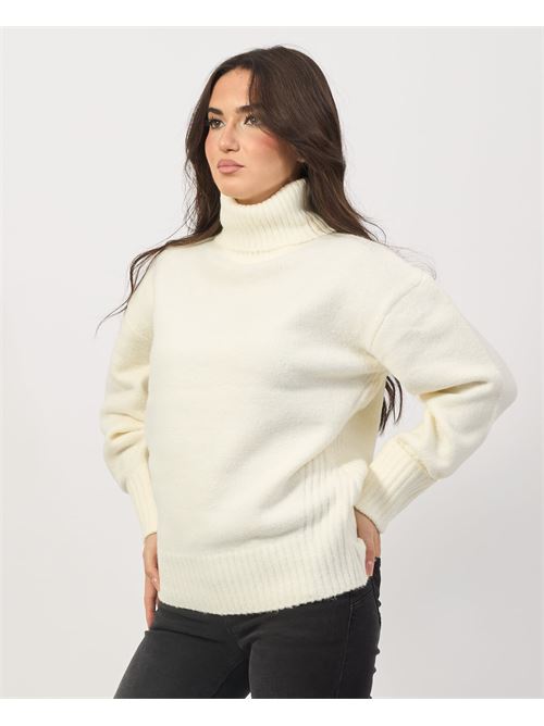 Pull ? col roul? en maille Silvian Heach SILVIAN HEACH | GPA24322LUMILK